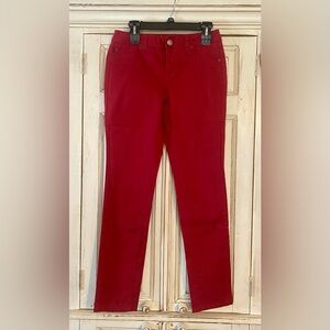 INC International Concepts Red Skinny Jeans